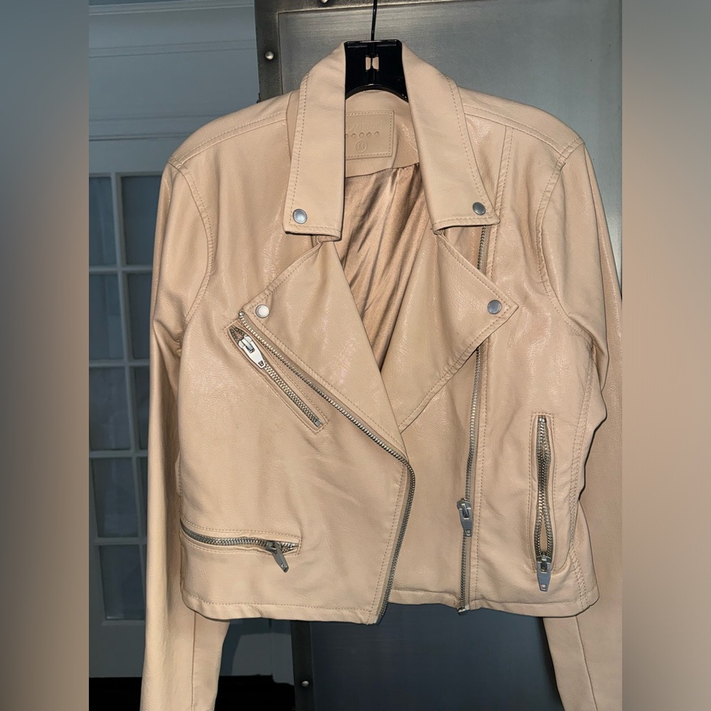 Blank NYC faux leather moto jacket